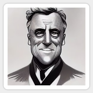 Franklin D. Roosevelt | Comics style Sticker